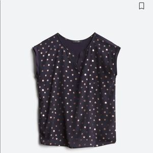 Papermoon “Reese” foil print blouse Worn once